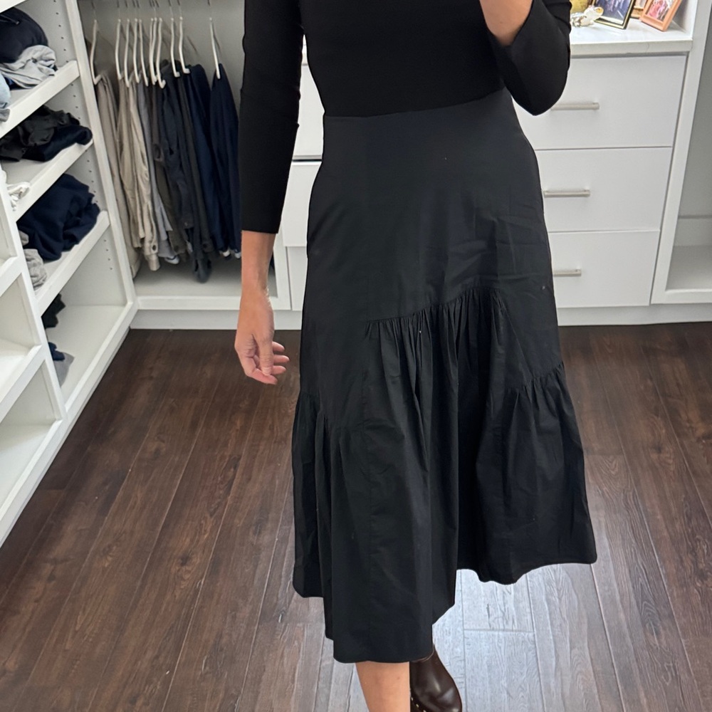 Tuckernuck Black Off-Shoulder Midi Dress S - Picture 3 of 5